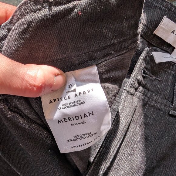 Black Apiece Apart Meridian Jeans - Size 27 - Picture 5 of 9